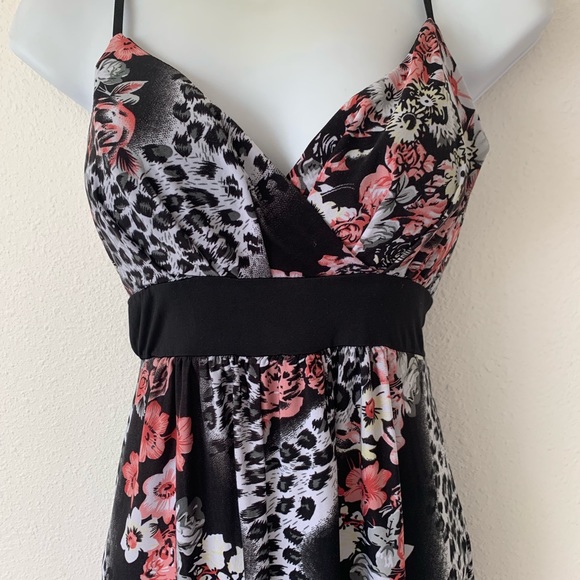 California Woman leopard print cherrry blossom M - Picture 3 of 8